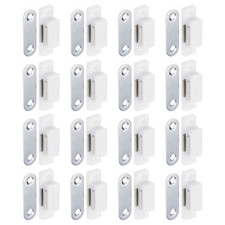 28x10mm(LxW) Magnetic Touch Latch - 16 Pack - Magnetic Catch Latch - White