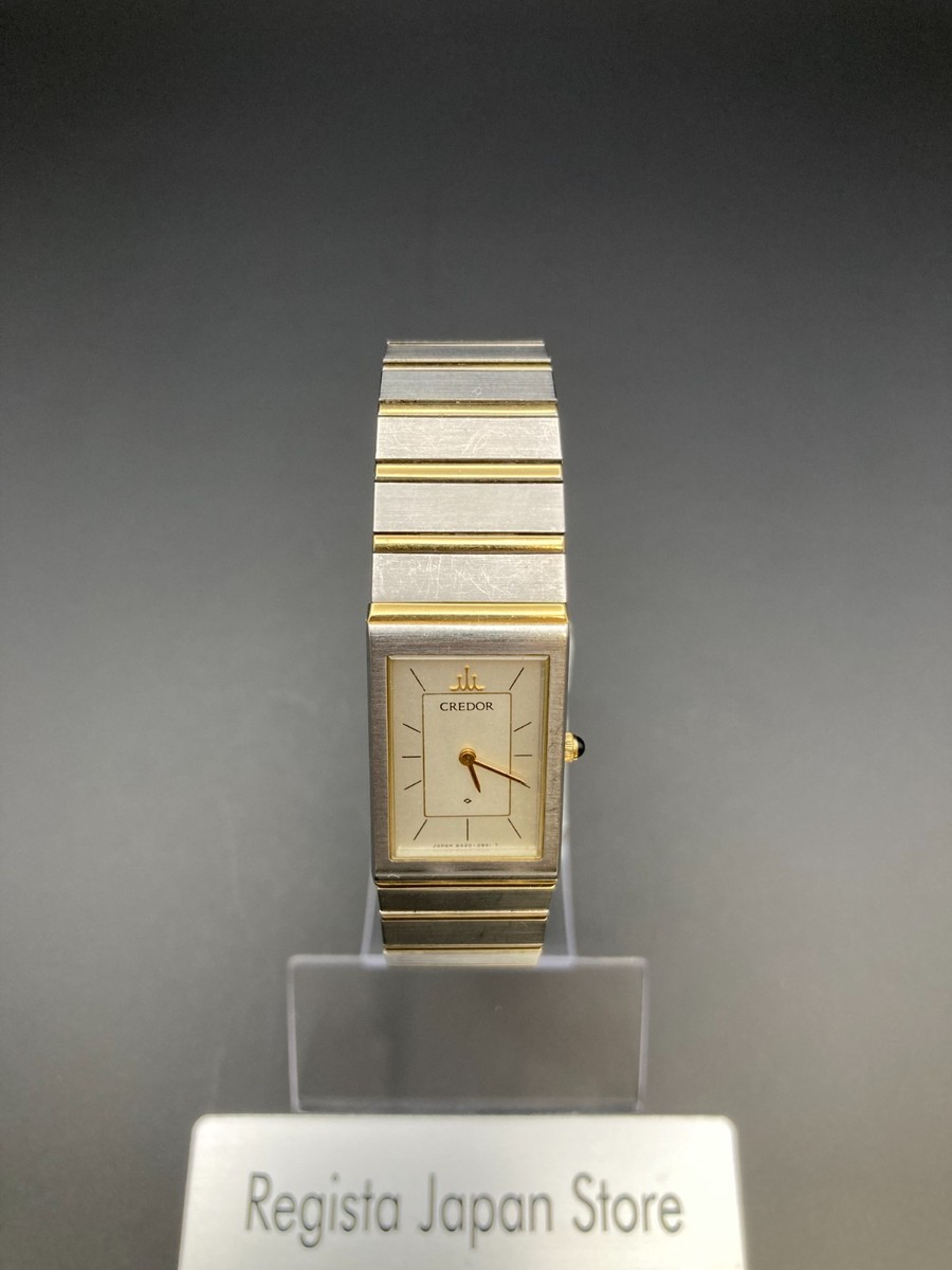 Exc+5] SEIKO CREDOR 8420-6410 Silver Dial Women's Vintage Watch