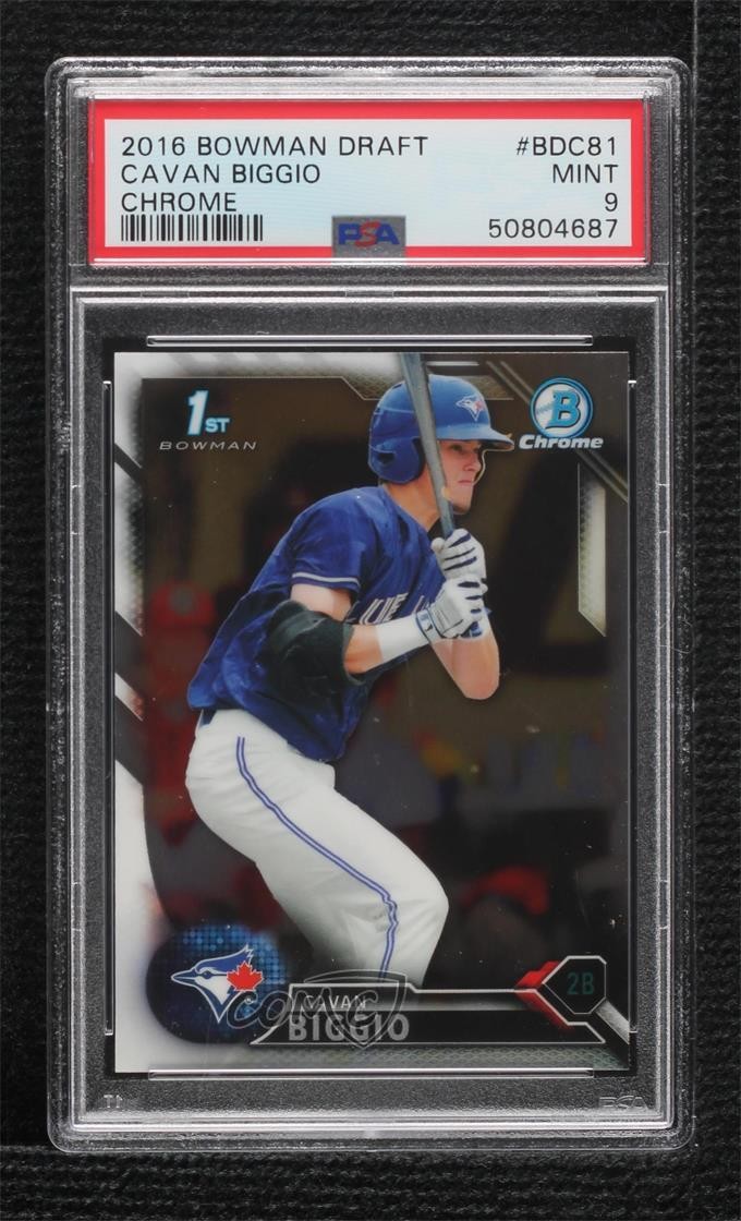 2016 Bowman Draft Chrome Draft Picks Cavan Biggio #BDC-81 PSA 9 MINT 0e2x