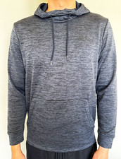 Under Armour ColdGear Men's Heather Gray Fleece Pullover Hoodie Pockets S