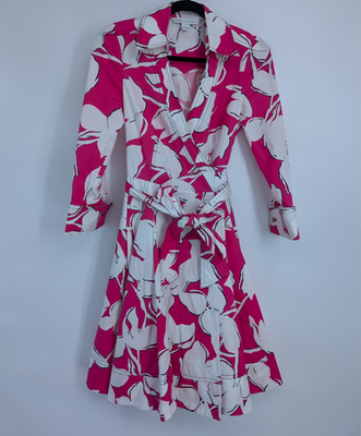 dvf wrap dress pink Emilia Wrap Dress  Diane von Furstenberg HongKong