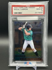 Miggy Miguel Cabrera 2000 Topps Chrome Traded #T40 Rookie PSA 10 RC