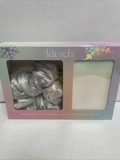 NEW Kitsch Well Rested Satin Pillowcase & Pillow Scrunchie 2 PIECE Set, NIB