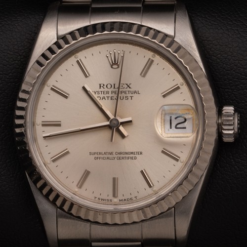 Rolex Datejust Fluted Bezel Watch 31mm Silver Dial 68274