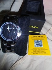 SEKONDA MENS SPORT WATCH NEW BOXED PAPERWORK