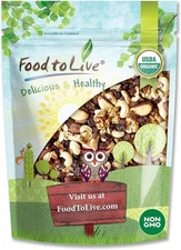 (Free Duty Tax) Food to Live Organic Energy Trail Mix, 8 Ounces — Non-GMO an