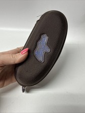 Maui Jim Brown Zip Travel Semi-Hard Sunglasses Clam Shell Case Only