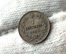 kingdom of thalia vittorio emanuele.III 1 cent value 1905. uncirculated