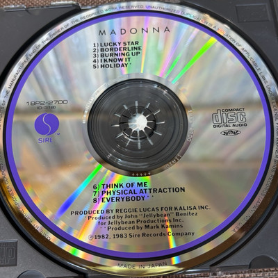 MADONNA Madonna (Debut) JAPAN CD 18P2-2700 OBI 1989 Forever Young