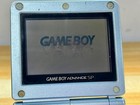 Nintendo Gameboy Advance SP AGS001 Pearl Blue Handheld w/ USB Cable & Battery — photo 4