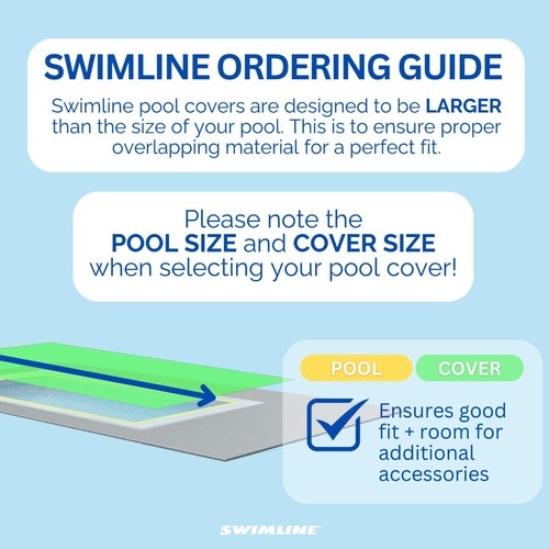 Swimline Hydrotools 25x50' Super Guard Winter Poolabdeckung, unterirdische Pools - Bild 2 von 7