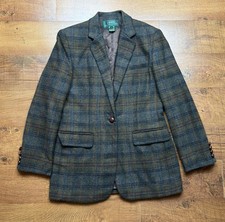 Vintage Lauren Ralph Lauren Glen Plaid Blazer 100 Wool Jacket Women  s Sz 6