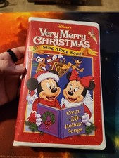 Disney Very Merry Christmas Sing Along Songs VHS Video Tape Works Over 20 Songs