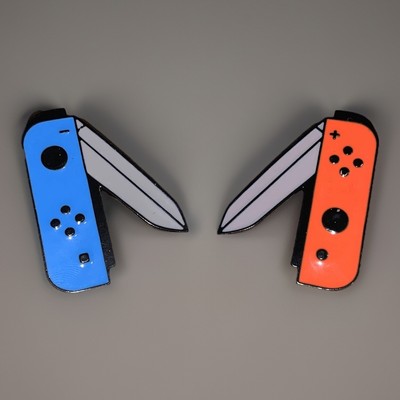 Nintendo Switch Blades Enamel Pin Set   Funny Joy-Con Knife Pins UA - Gamer Gift
