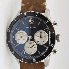 Dan Henry 1963 Chronograph Watch Black Dial 4...