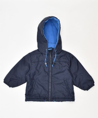 CHAMPION Jungen Regenjacke mit Kapuze 9-12 Monate dunkelblau Nylon EH19