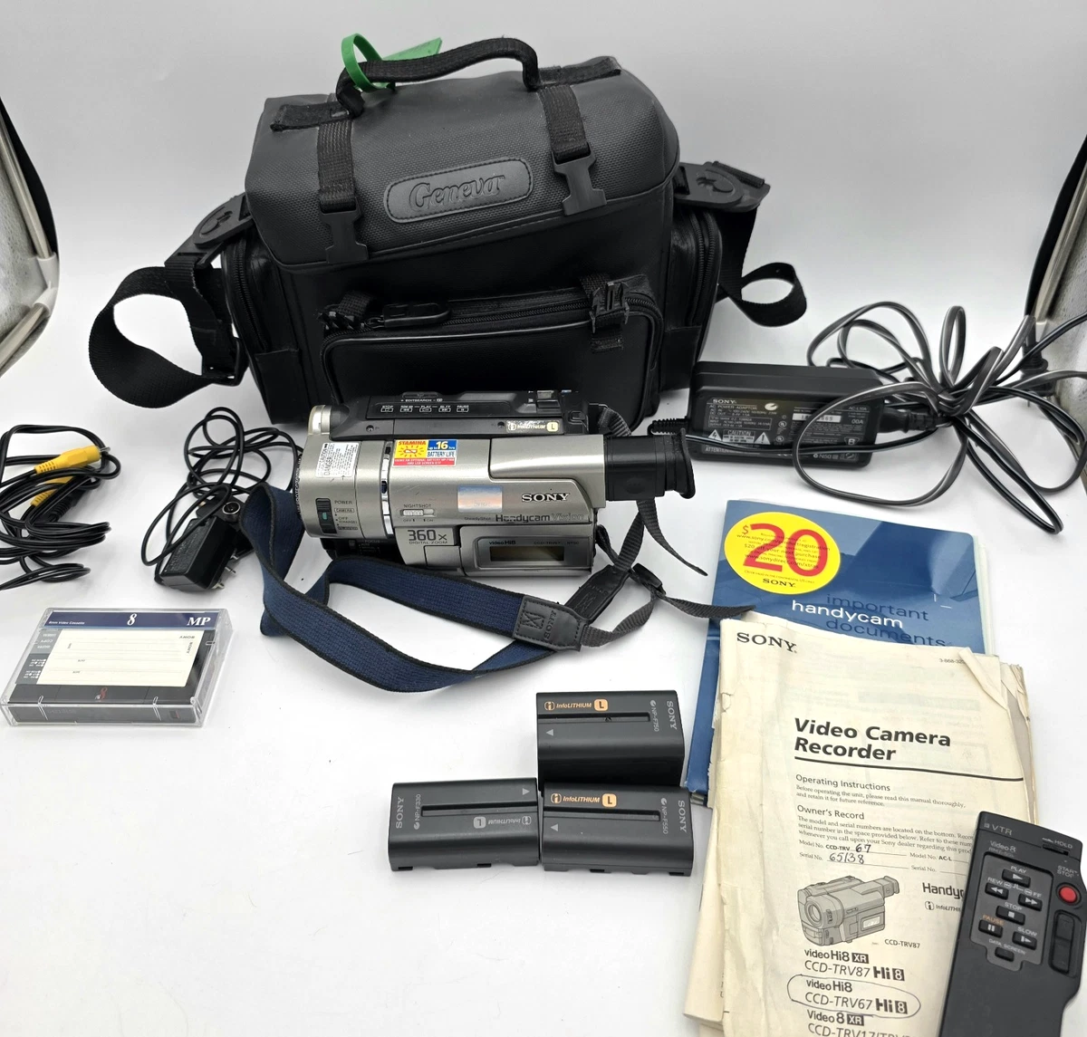 Sony Handycam video Hi8 20倍ズーム Sony Handycam Vision Hi8 20-39x Camcorders for sale | eBay