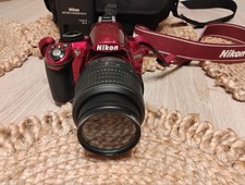 Nikon D3100 Red DSLR Camera Kit 18-55mm VR Lens Charger Lowepro Bag SD Card
