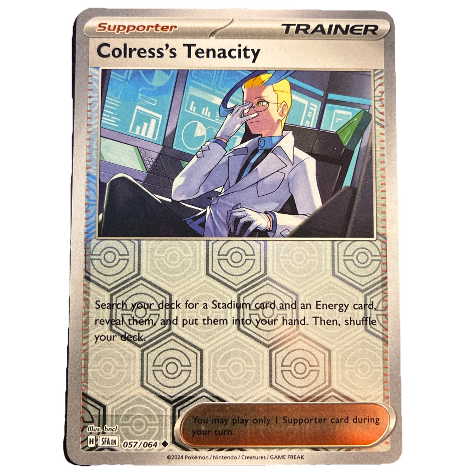 Pokemon COLRESS'S TENACITY 057/064 - Shrouded Fable - Rev Holo - MINT