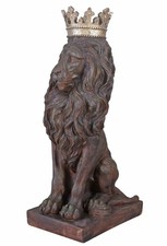 Antike L&ouml;wenfigur 92 cm Gartenskulptur Parkskulptur L&ouml;we