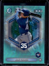 2026 Bowman JoJo Parker Scouts Top 100 Chrome Aqua Refractor #/125 Blue Jays