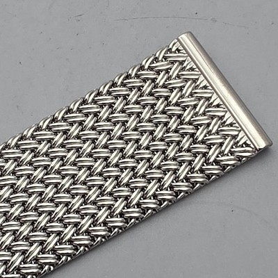 Unbranded Stainless steel mesh watchband/Bracelet 20mm Woven Texture