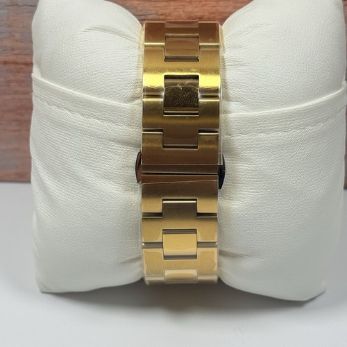 New Movado Bold Yellow Gold Tone Crystal Dot Bracelet 36mm Women Watch 3600104 - Picture 2 of 4