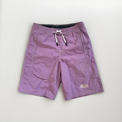 Zara NWOT Swim Shorts Trunks Boys Elastic Adjustable Waist Pocket Lavender Liner