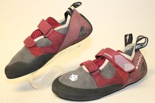 Evolv Elektra Women 9 40 Merlot Gray Flat Profile Dual Strap Rock Climbing Shoes
