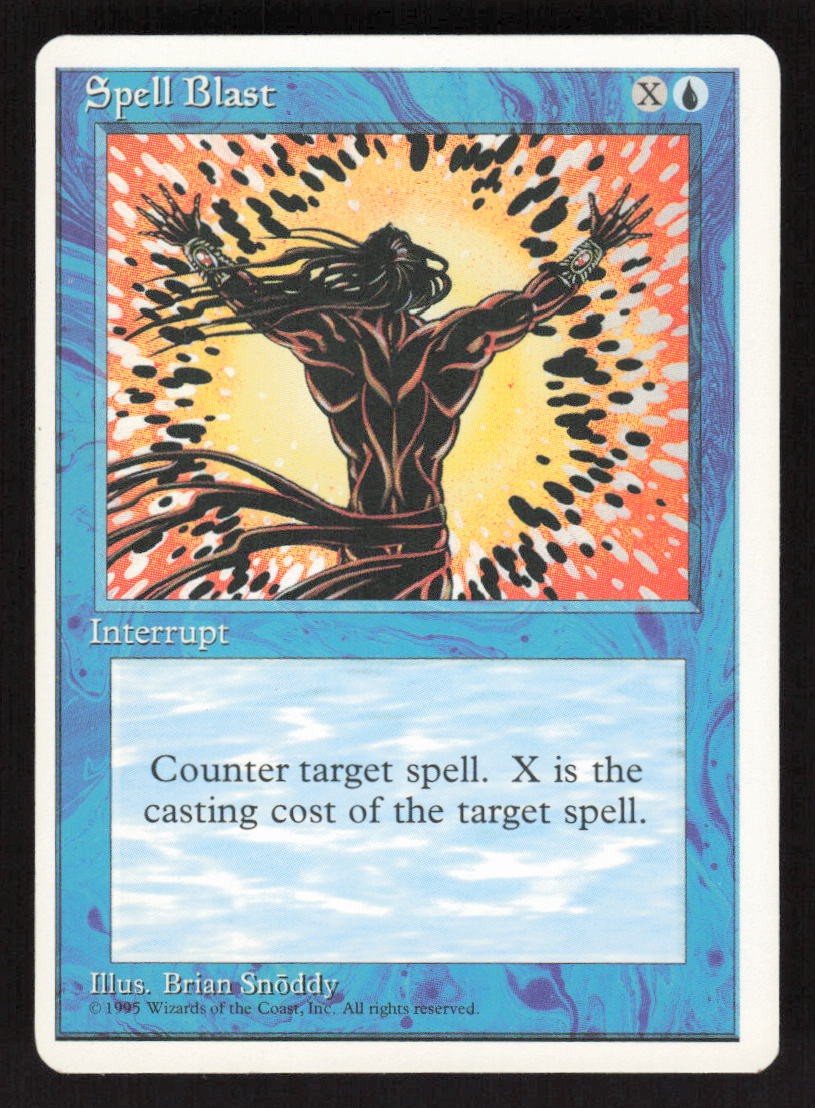 1995 Spell Blast Fourth Edition MTG