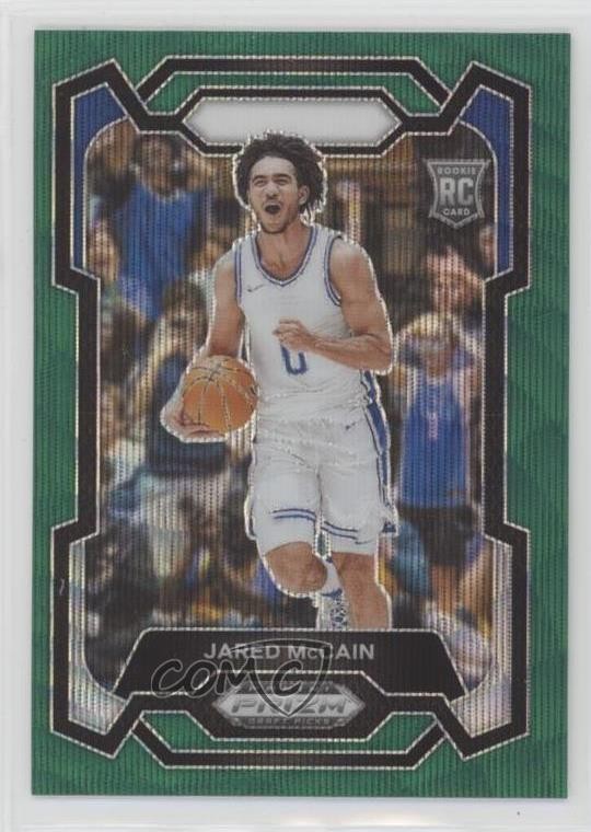 2024-25 Panini Prizm Draft Picks Green Wave Prizm Jared McCain #35 0jr6