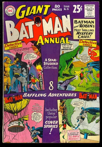 Batman Annual #6 Nice Unrestored Silver Age Vintage DC Giant Comic 1963 FN-