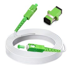 30 Meters SC/APC to Fiber Optic Internet 30m 100ft , White Armored
