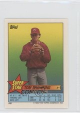1989 Super Star Sticker Back Cards ( 89 188) Tom Browning Candy Maldonado 0au4