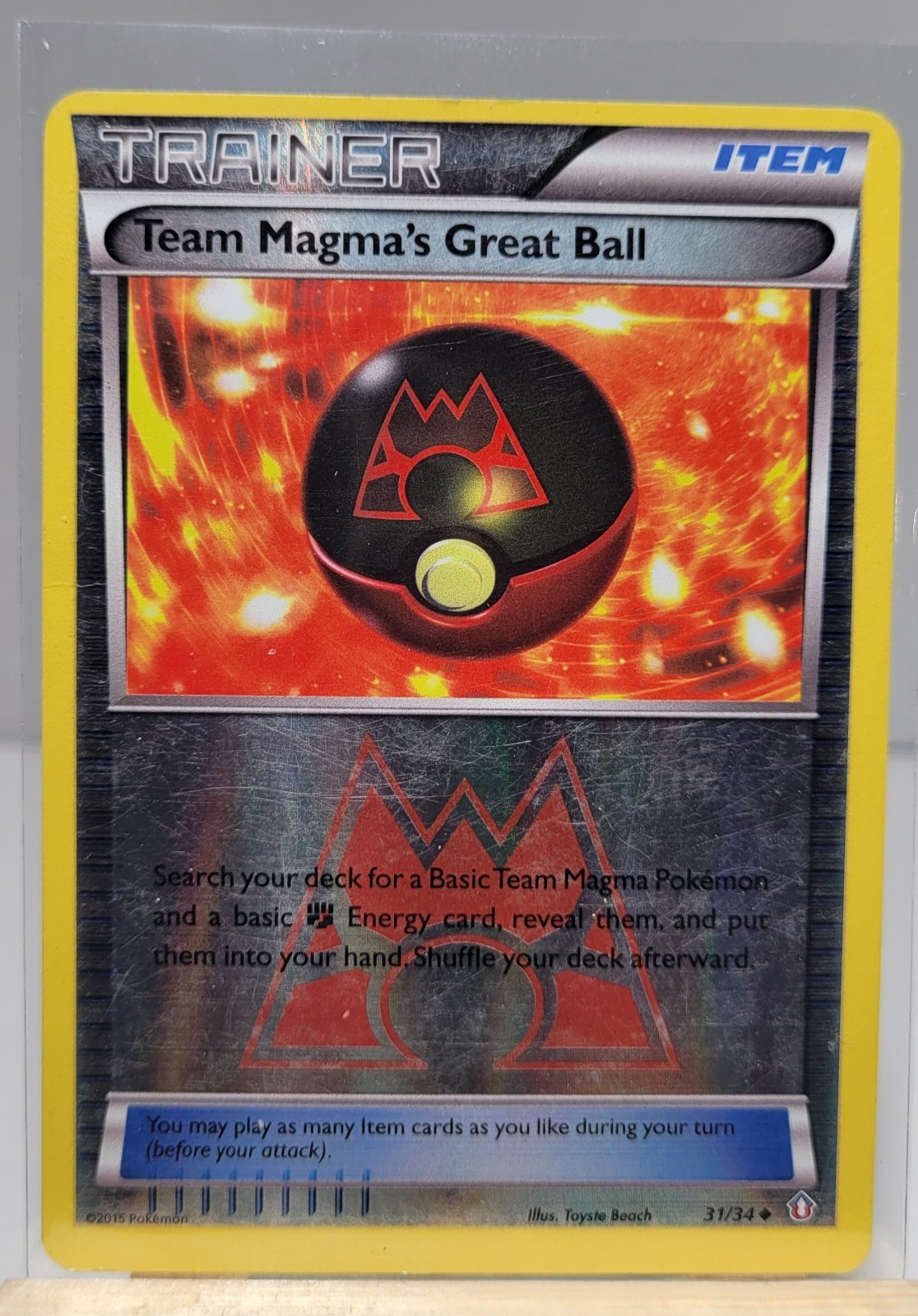 Team Magma's Great Ball 31/34 Double Crisis Reverse Holo
