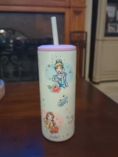 Zak Designs Princess 16oz Vacuum Straw Portable Drinkware Missing Straw