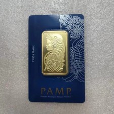 Gold Plated 1oz Bar – Fortuna Style Design – Souvenir Collectible – Fast Deliver