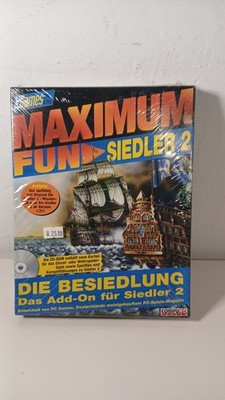 SEALED Siedler 2 Add-On - Maximum Fun Die Besiedlung - PC Big Box Bigbox OVP CIB
