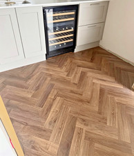 Herringbone French Oak LVT Flooring | 2.5mm Glue-Down | 100% Waterproof 0.5 Wear