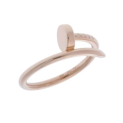 CARTIER Women Ring 8 18K pink gold PG Juste un Clou Ring SM #48