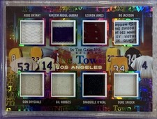 2024 LEAF IN THE GAME USED THE TOWN LA BO JACKSON LAUNDRY TAG KOBE LEBRON KAREEM