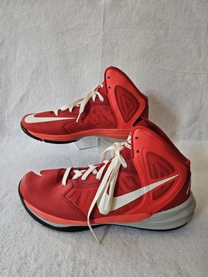 Nike Hyperdunk 2012 Red White Men's Size 11.5 Basketball Shoes