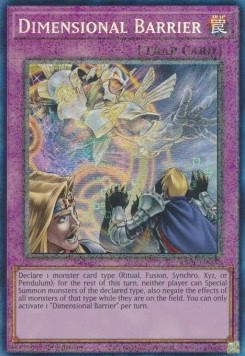 YuGiOh Dimensional Barrier (V.6) RA01-EN072 Collectors Rare Englisch NM 1st