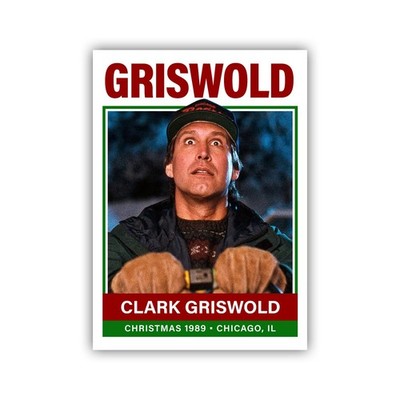 Clark Griswold Christmas Vacation 1960s Retro Trading Card Reprint Chevy Chase