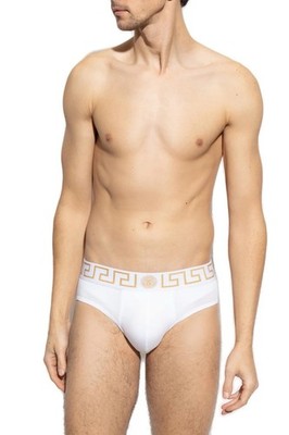 NIB Versace Basso Intimo Uomo Jersey Topeka Bi-Stretch Cotton Low Rise Slip ~ XS