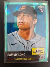2022 Topps Chrome Platinum - Sammy Long #486 Aqua Lava Refractor 45/299 (RC,SER)