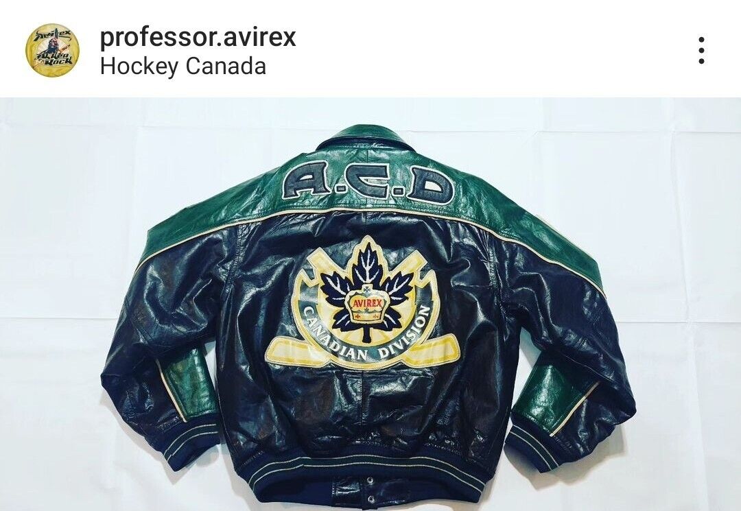 Rare ACD Avirex Canadian Leather Varsity jacket 90s NYC Rare ACD Avirex Canadian Leather Varsity jacket 90s NYC
