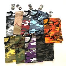 Mens Rothco Camo Tactical T-Shirt Military Army Camouflage Short Sleeve NWT