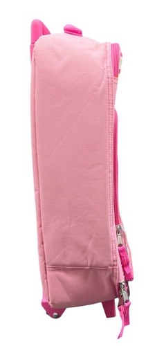 Disney Minnie Mouse Kids Rolling Suitcase Pink Luggage With Telescopic Handle - Picture 8 of 11