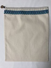 Tory Burch Shoe Bag Dust Bag Only 12 x 15 Aqua Purple Trim